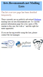 Mobile Screenshot of lists.flossmanuals.net
