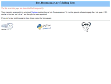 Tablet Screenshot of lists.flossmanuals.net