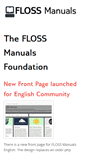 Mobile Screenshot of flossmanuals.org