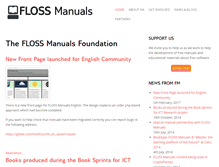 Tablet Screenshot of flossmanuals.org